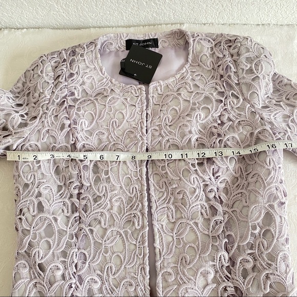 St. John Collection Gita Guipure Lace Topper - Picture 12 of 12